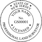 New Jersey Professional Land Surveyor Seal